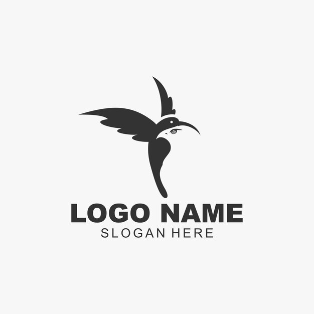 Vecteur création de logo et icône oiseau
