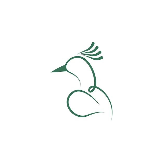 Vecteur création de logo icône paon