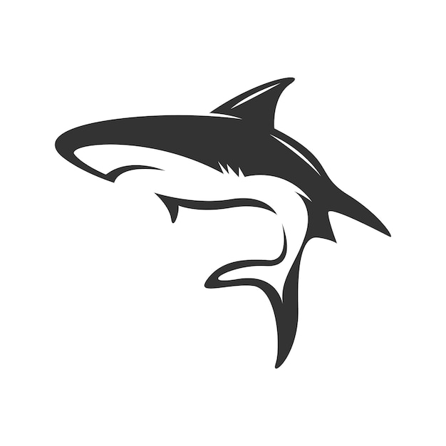 Création de logo icône requin