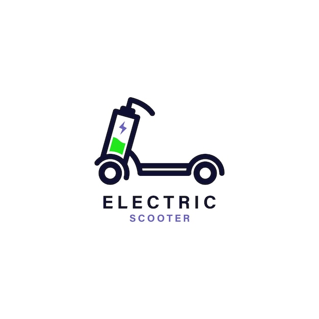 Création De Logo Icône Vecteur Scooter électrique