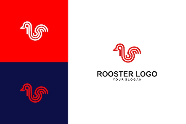 Vecteur création de logo et icônes de coq