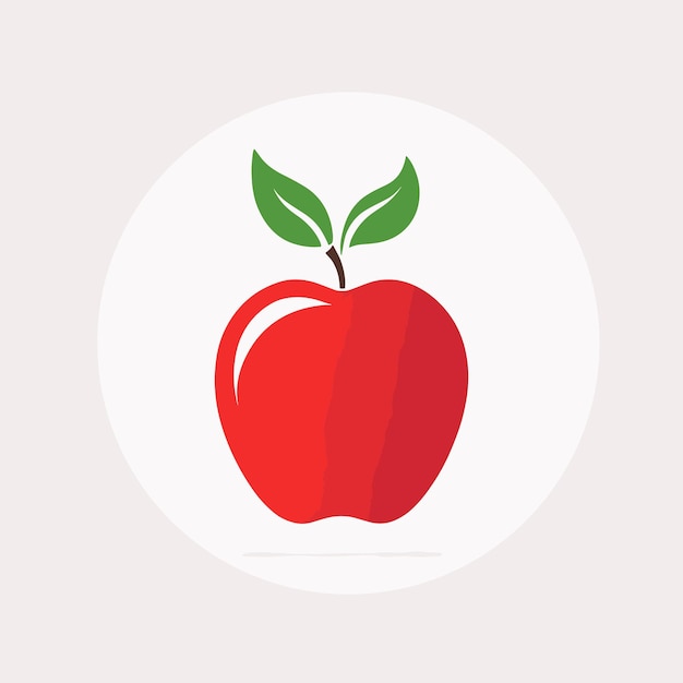 Création De Logo D'illustration De Pomme