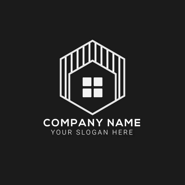 Vecteur création de logo immobilier
