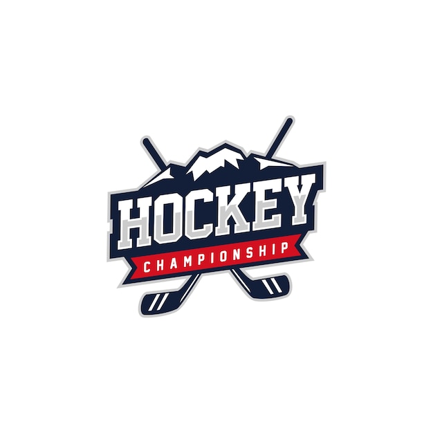 Création De Logo D'insigne De Hockey