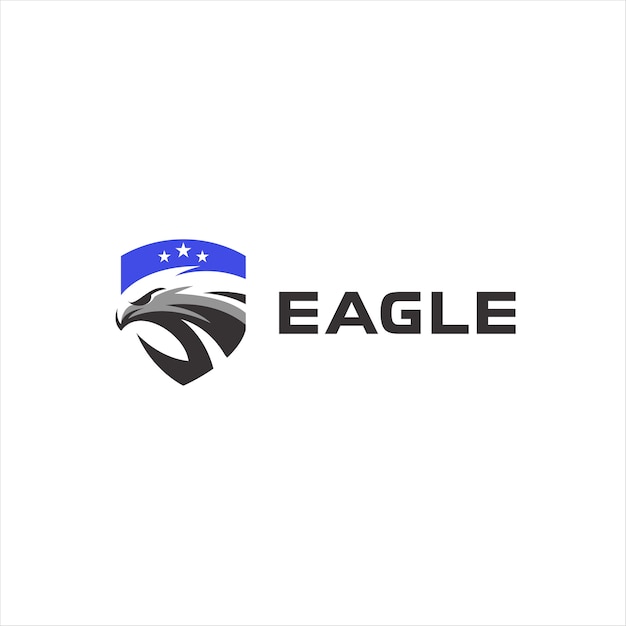 Création De Logo D'insigne Tête D'aigle