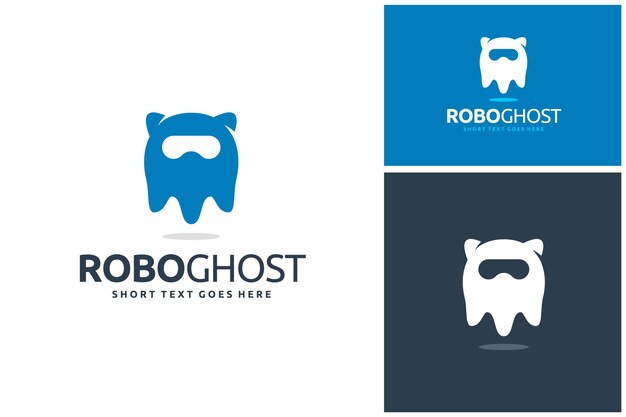 Création de logo d'intelligence artificielle robotique futuriste Android Robot Ghost Modern AI Tech