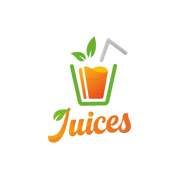 Vecteur création de logo de jus