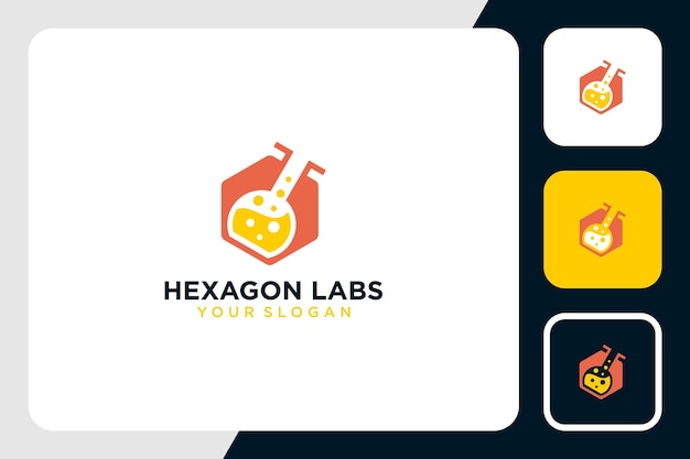 Création De Logo De Laboratoire Avec Inspiration Hexagonale