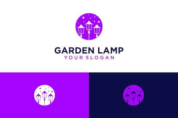 Création De Logo De Lampe De Jardin Avec étoile Et Beauté