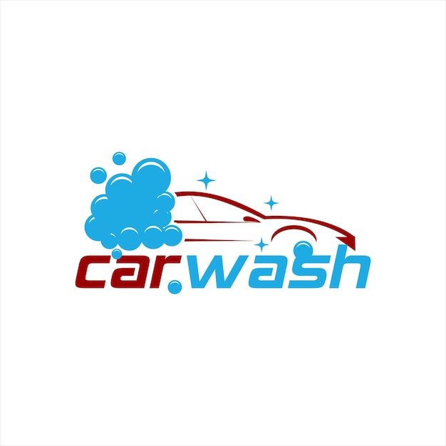 Création De Logo De Lavage De Voiture De Service De L'industrie Automobile