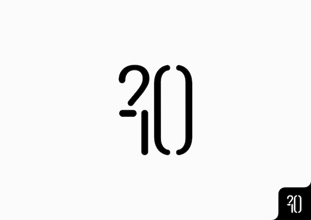 Création De Logo Lettre 210 Avec Concept Minimaliste Plat