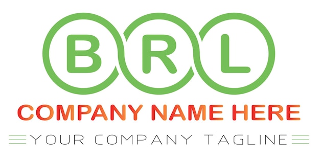 Vecteur création de logo de lettre brl