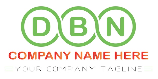 Vecteur création de logo de lettre dbn