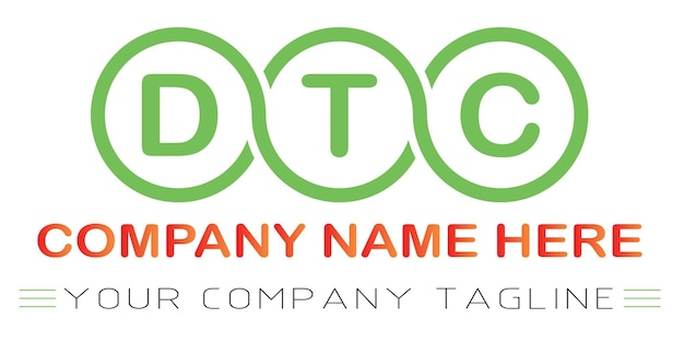 Création de logo de lettre DTC