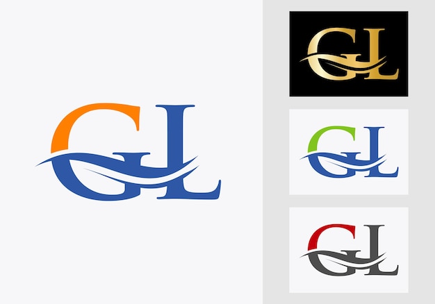 Création De Logo Lettre Gl. Signe De Logotype Gl