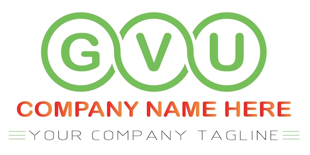 Création De Logo De Lettre Gvu