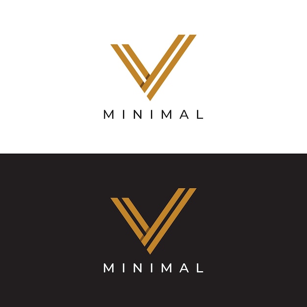 Création De Logo Lettre Initiale V Avec Monogramme Artistiquelogo Est Moderne Luxueux Et élégant Arrière-plan Isolé