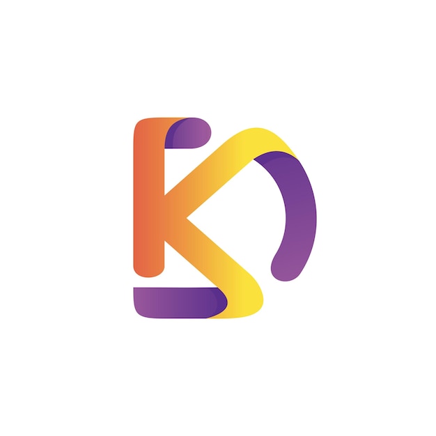 Création De Logo Lettre D Et K