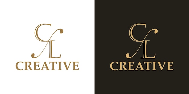Création de logo de lettre de luxe
