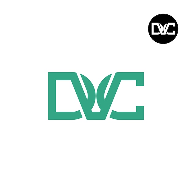 Vecteur création de logo lettre monogramme dvc