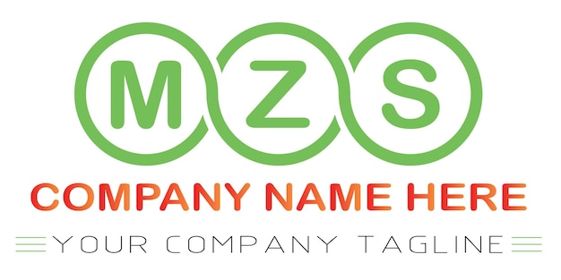 Création de logo de lettre MZS