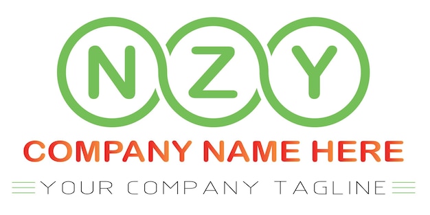 Création de logo de lettre NZY