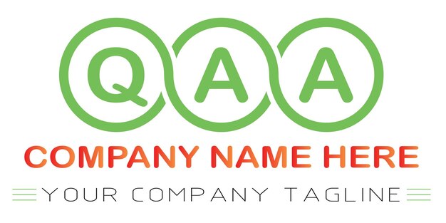 Création de logo de lettre QAA
