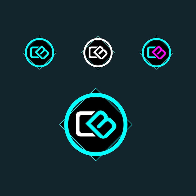 Création De Logo Lettre Tendance Cb Avec Cercle