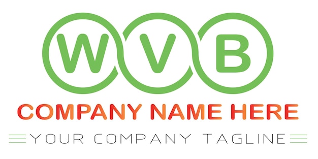 Vecteur création de logo de lettre wvb