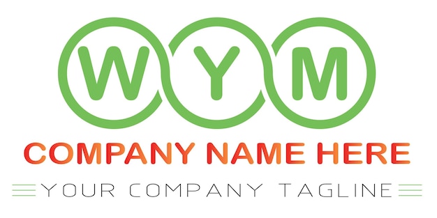 Création de logo de lettre WYM