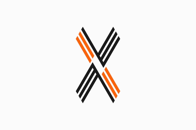 Vecteur création de logo lettre x avec pour initialer votre entreprise