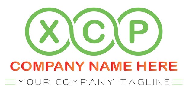 Création de logo de lettre XCP