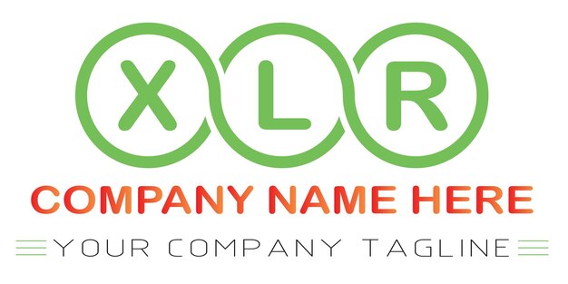 Vecteur création de logo de lettre xlr