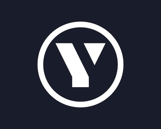 Création De Logo De Lettre Y Avec Cercle
