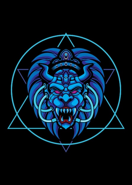 Vecteur création de logo lion esport pour illustration de tshirt