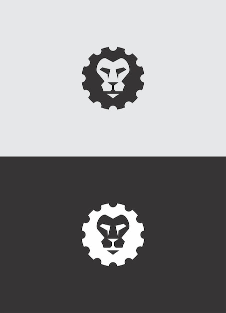 Vecteur création de logo de lion