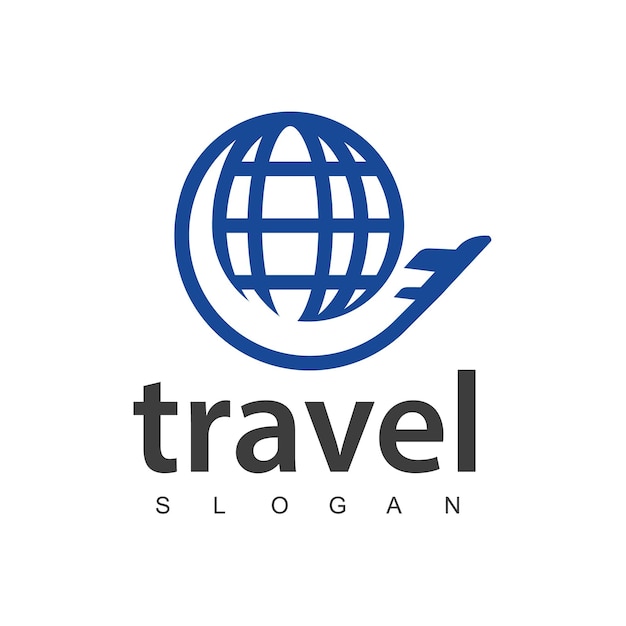 Création de logo de livraison de logistique de transport de logo d'entreprise d'agence de voyage