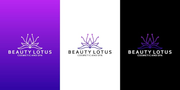 Création De Logo De Lotus De Beauté Pour Votre Spa, Salon, Yoga