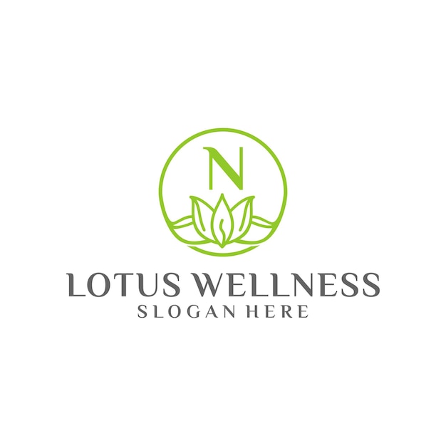 Création de logo Lotus n bien-être