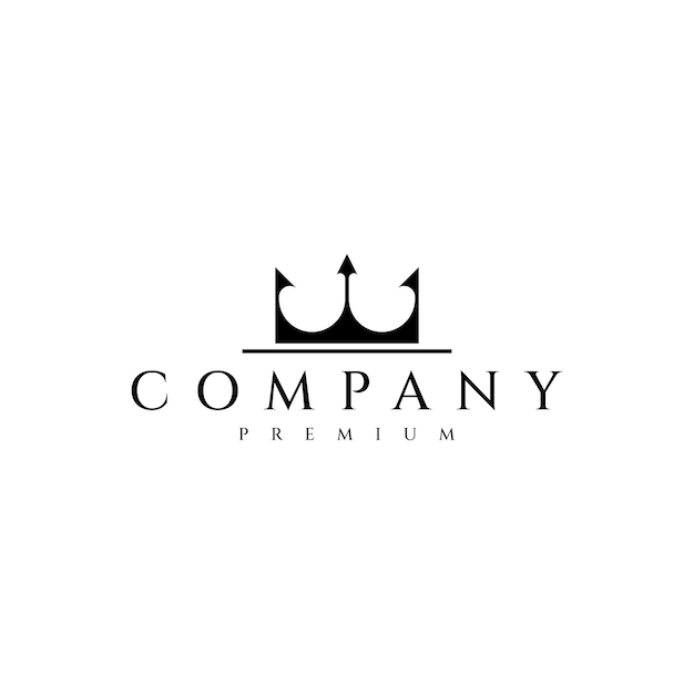 Création de logo de luxe couronne roi reine