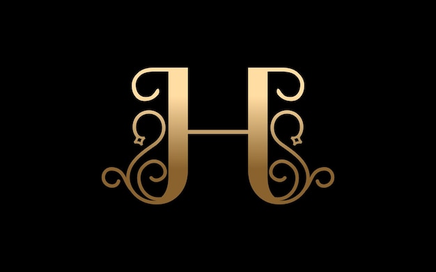 Création De Logo De Luxe élégant Lettre H