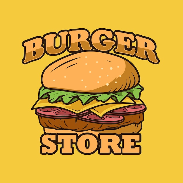 Création De Logo De Magasin De Hamburgers