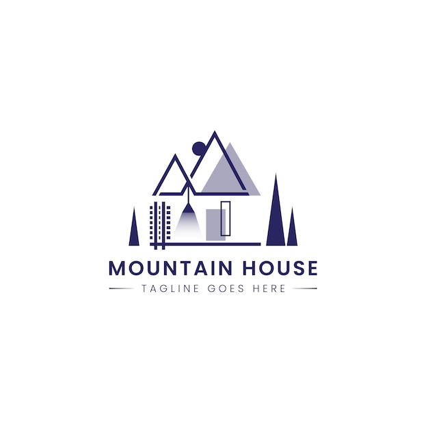 Création de logo de maison de montagne