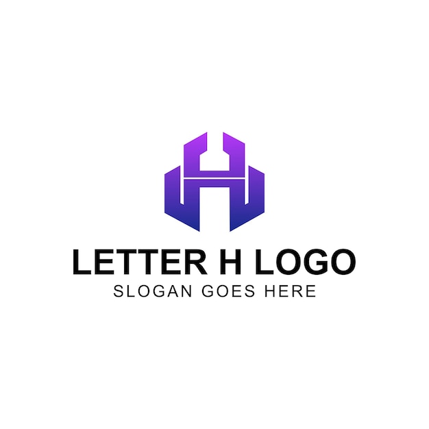 Création de logo de marque lettre H