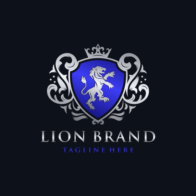 Création De Logo De Marque Lion Héraldique