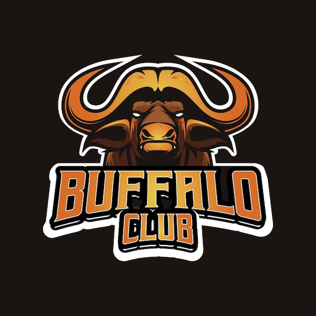 Création de logo de mascotte Buffalo