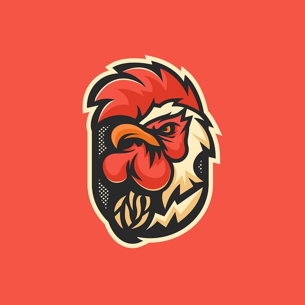 Création De Logo De Mascotte De Coq