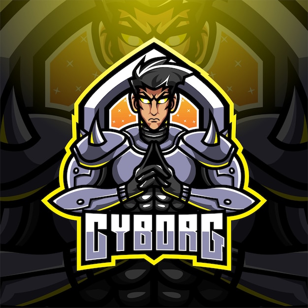 Création De Logo De Mascotte Cyborg Esport