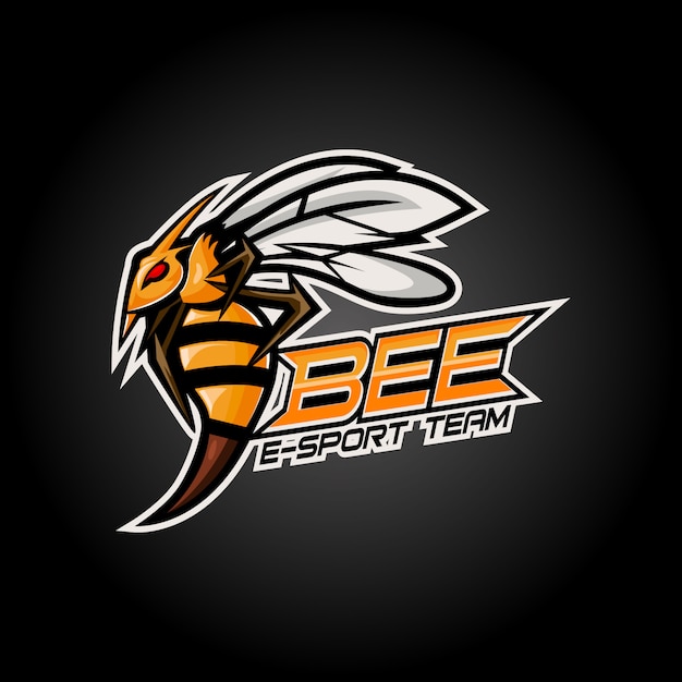 Création De Logo De Mascotte Esport Abeille En Colère