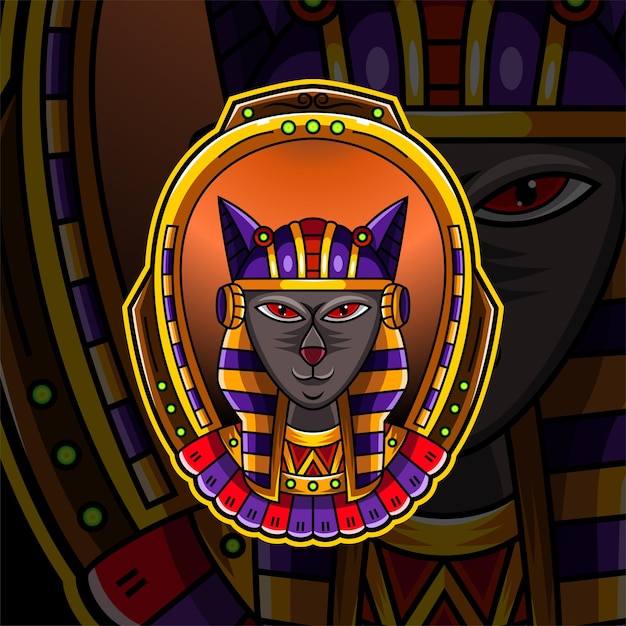 Création De Logo De Mascotte Esport Bastet